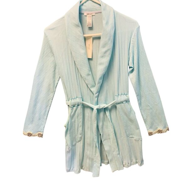 DKNY Wrap Dress Size P/S Wonder Blue Style:429433 New w/Tags - Picture 3 of 12